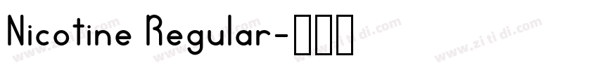 Nicotine Regular字体转换